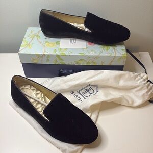 Black Velvet Women's Loafers